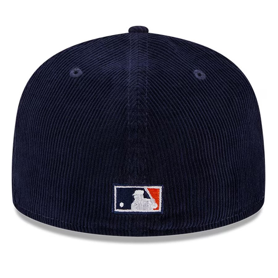 San Diego Padres New Era Navy Throwback Corduroy 59FIFTY Fitted Hat