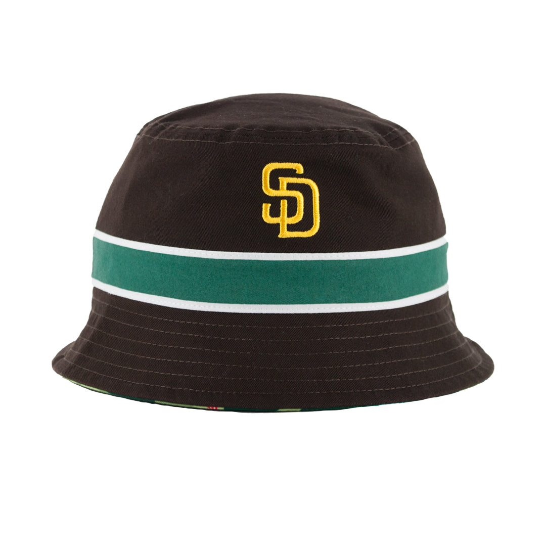 San Diego Padres New Era Reverse Bucket Hat Official Team Colors