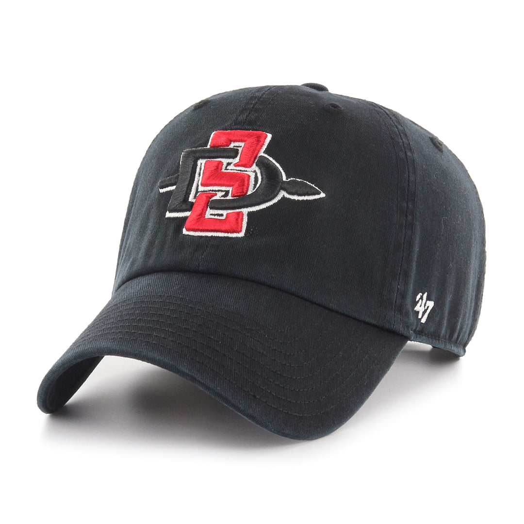 San Diego State Aztecs 47 Brand Black Clean Up Adjustable Dad Hat