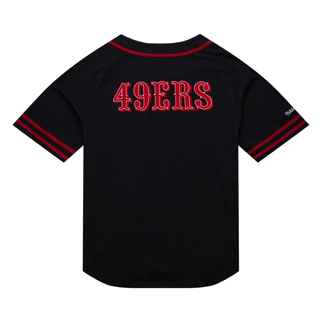 San Francisco 49ers Mitchell & Ness Fashion Cotton Button Front Vintage Logo