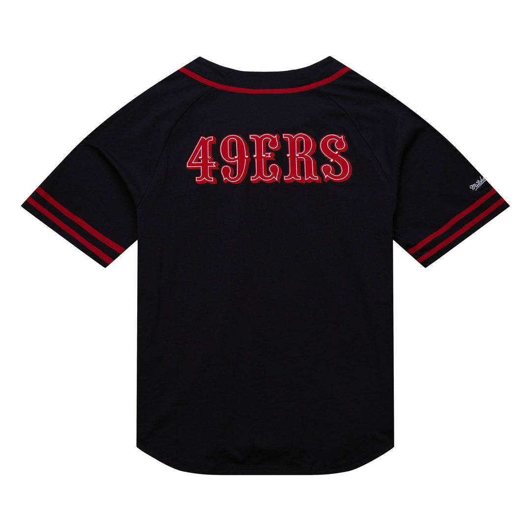 San Francisco 49ers Mitchell & Ness Fashion Cotton Button Front Vintage Logo