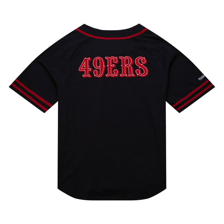 San Francisco 49ers Mitchell & Ness Fashion Cotton Button Front Vintage Logo
