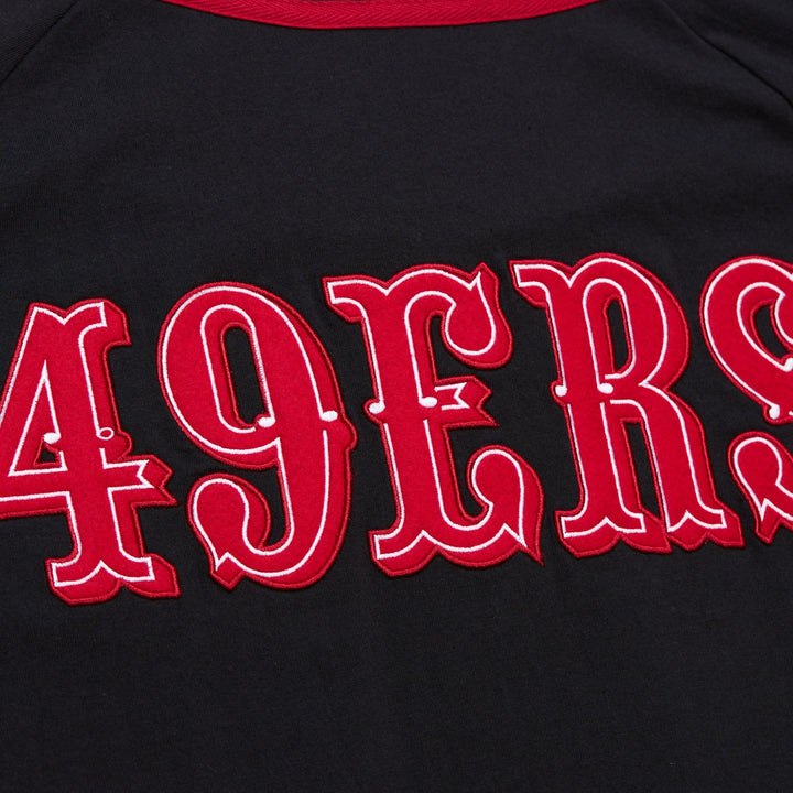 San Francisco 49ers Mitchell & Ness Fashion Cotton Button Front Vintage Logo