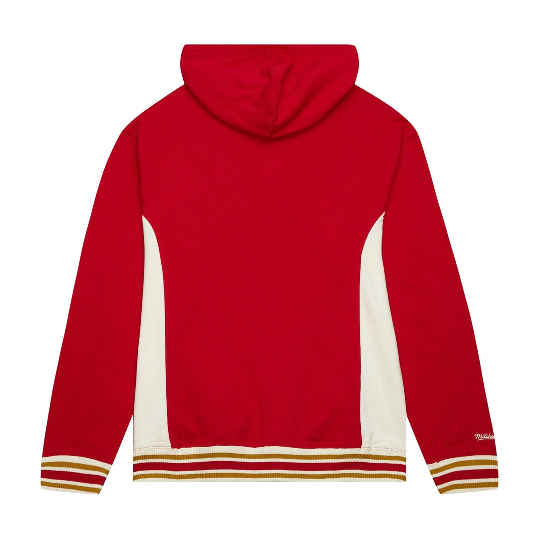 San Francisco 49ers Mitchell & Ness Red Team Legacy French Terry Hoodie