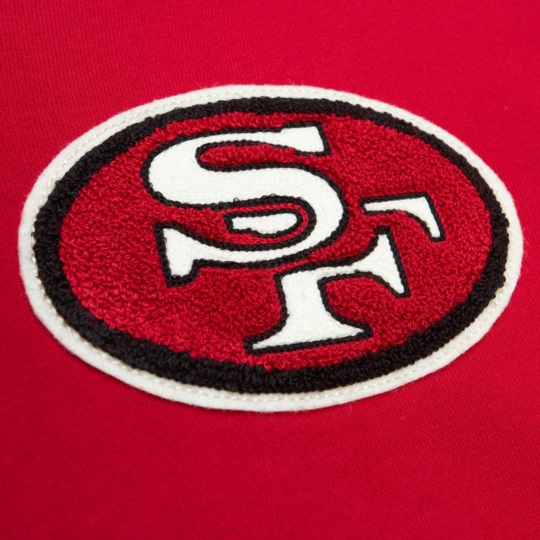 San Francisco 49ers Mitchell & Ness Red Team Legacy French Terry Hoodie