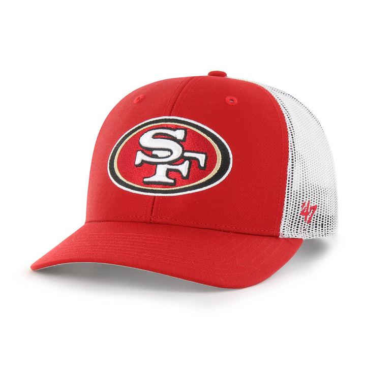 San Francisco 49ers '47 Brand Brand Red Trucker Adjustable Backstrap Hat