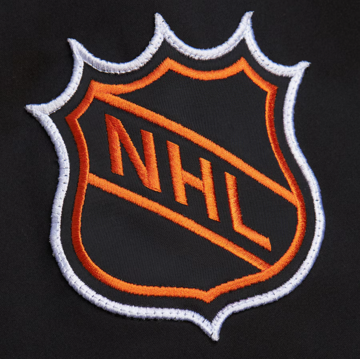 Anaheim Ducks Mitchell & Ness Satin Bomber Vintage Full-Zip Jacket Men's Black