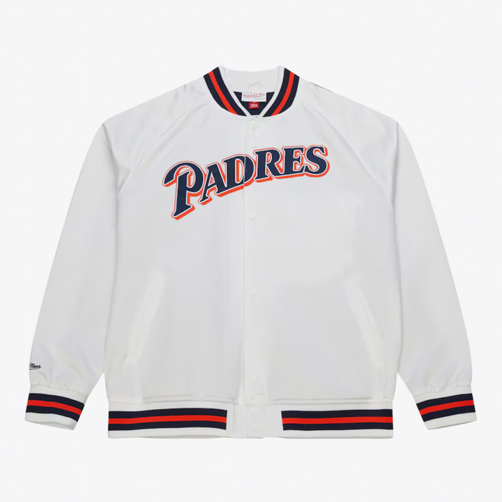 San Diego Padres Mitchell & Ness Men's Lightweight Satin Raglan Full-Snap Jacket