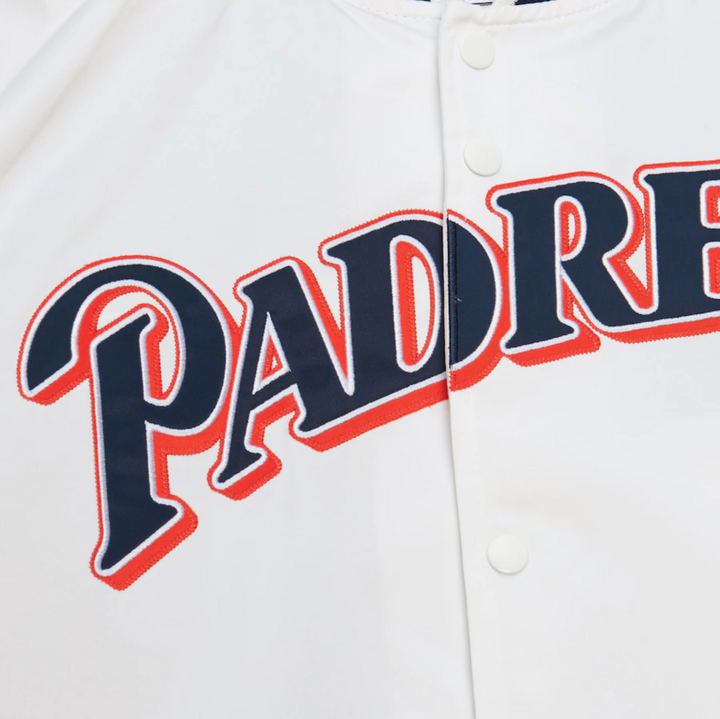 San Diego Padres Mitchell & Ness Men's Lightweight Satin Raglan Full-Snap Jacket