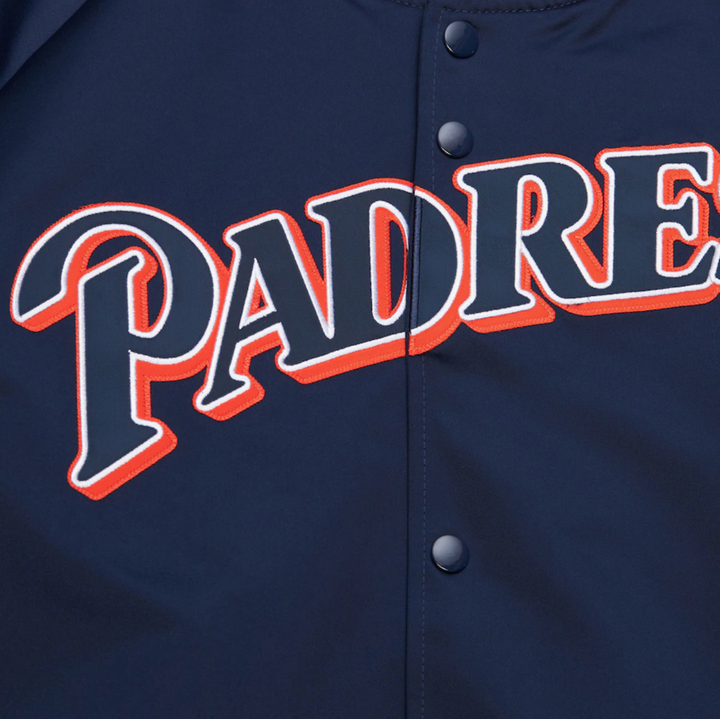 San Diego Padres Mitchell & Ness Men's Lightweight Satin Raglan Full-Snap Jacket