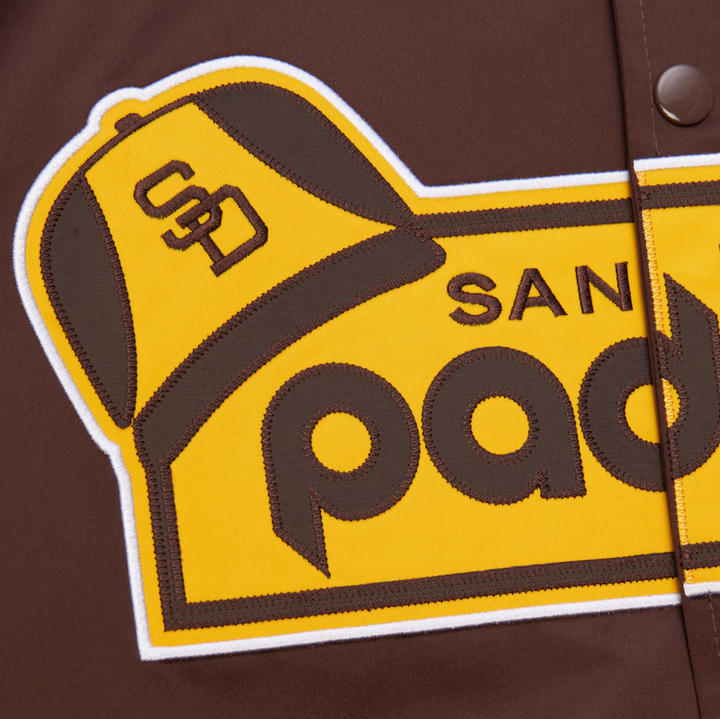 San Diego Padres Mitchell & Ness Men's Lightweight Satin Raglan Full-Snap Jacket