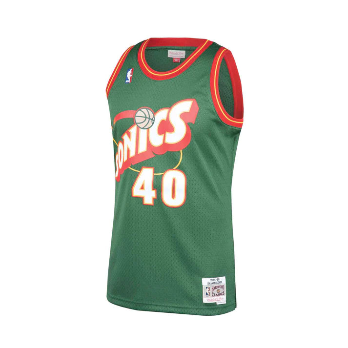 Seattle SuperSonics Mitchell & Ness Swingman Jersey Road 1995-96 Shawn Kemp #40