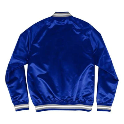 Youth Los Angeles Dodgers Mitchell & Ness Royal Lightweight Satin Full-Snap Jacket