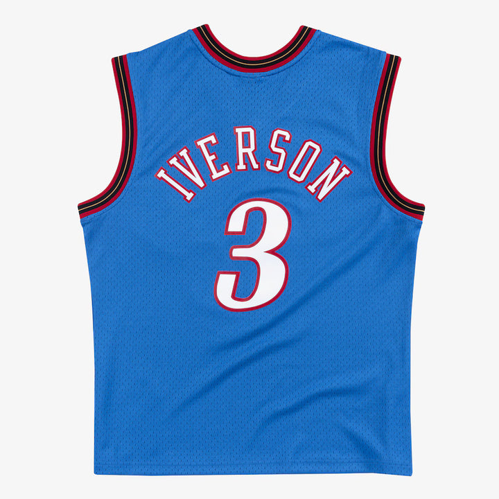 Mitchell & Ness Men's Allen Iverson Royal Philadelphia 76ers 1999/00 Hardwood Classics Swingman Player Jersey