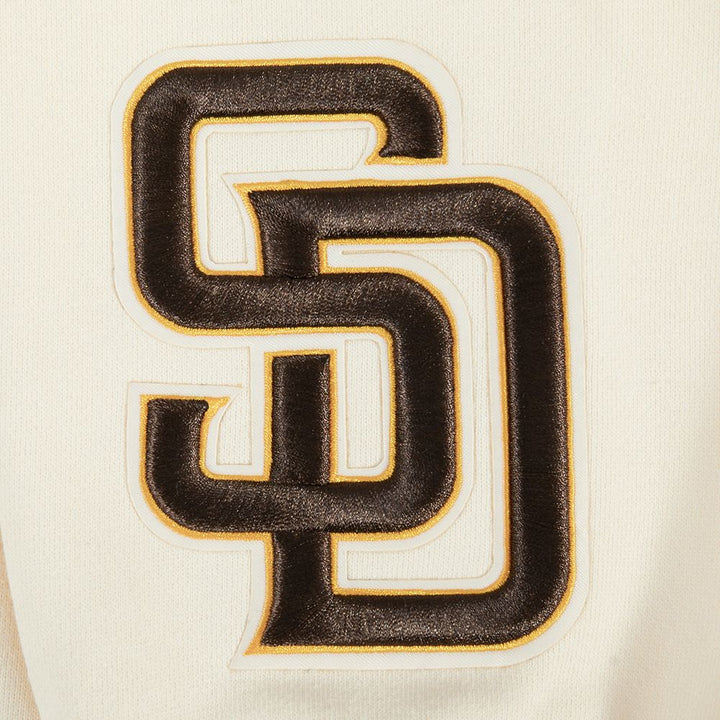 San Diego Padres Pro Standard Wingspan Drop Shoulder Hoodie Natural/Brown