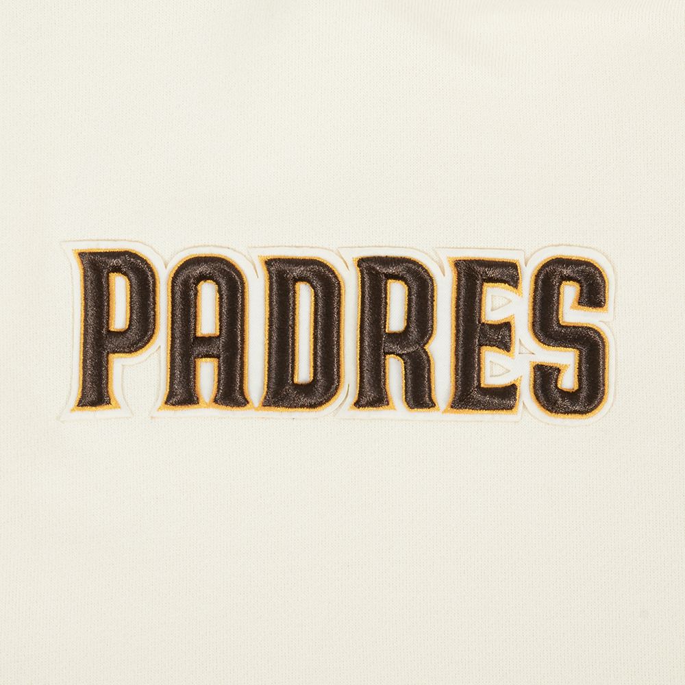 San Diego Padres Pro Standard Wingspan Drop Shoulder Hoodie Natural/Brown