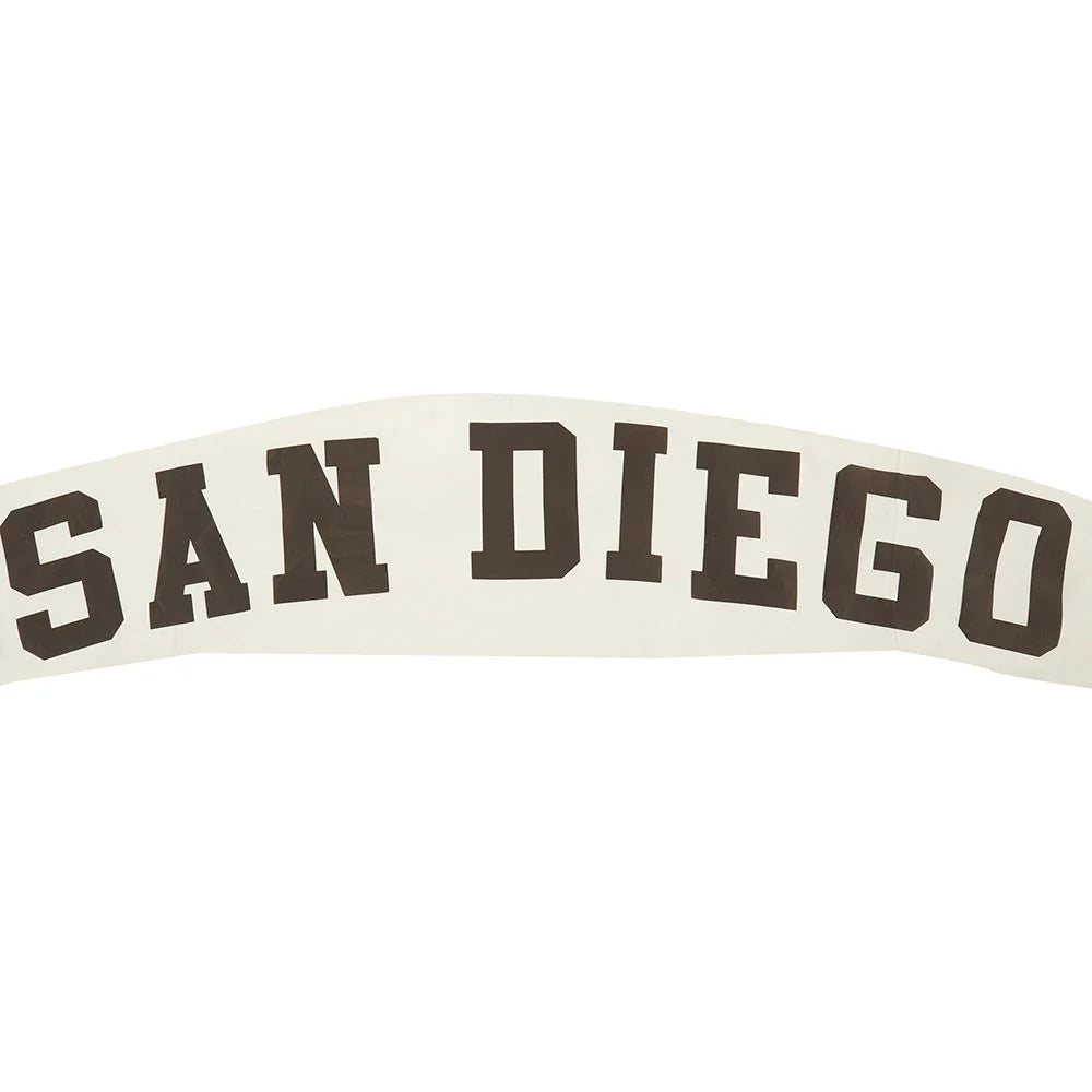 San Diego Padres Pro Standard Wingspan Drop Shoulder Hoodie Natural/Brown