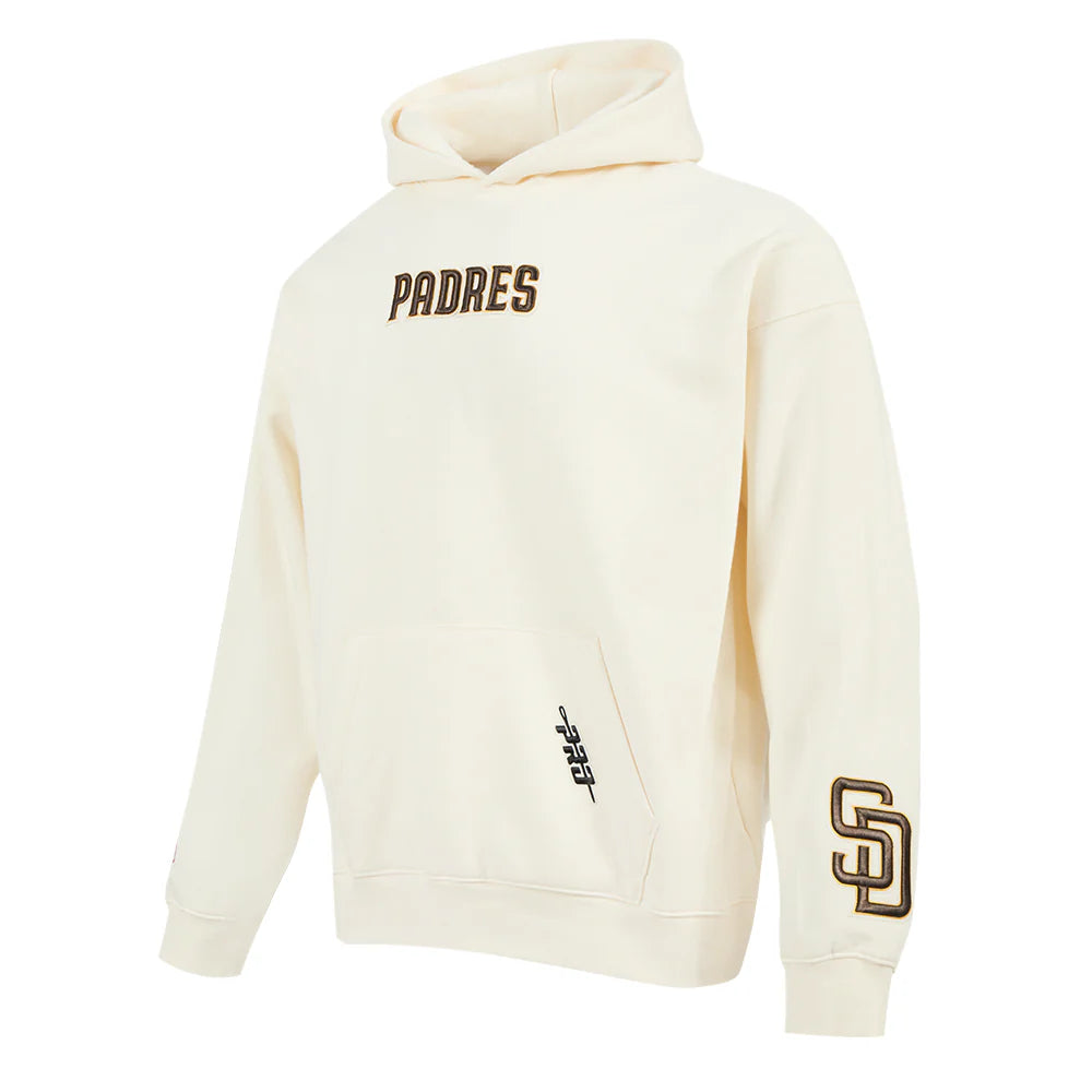 San Diego Padres Pro Standard Wingspan Drop Shoulder Hoodie Natural/Brown