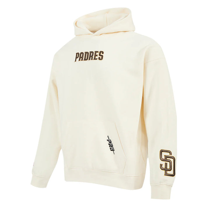 San Diego Padres Pro Standard Wingspan Drop Shoulder Hoodie Natural/Brown