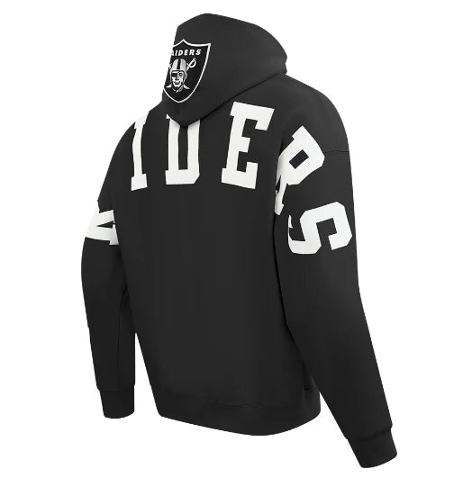 Las Vegas Raiders Pro Standard Wingspan Drop Shoulder Hoodie Black