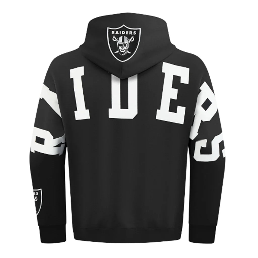 Las Vegas Raiders Pro Standard Wingspan Drop Shoulder Hoodie Black
