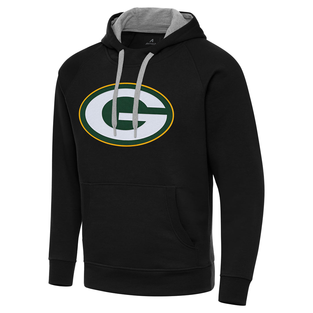 Green Bay Packers Men's Antigua Black Hoodie