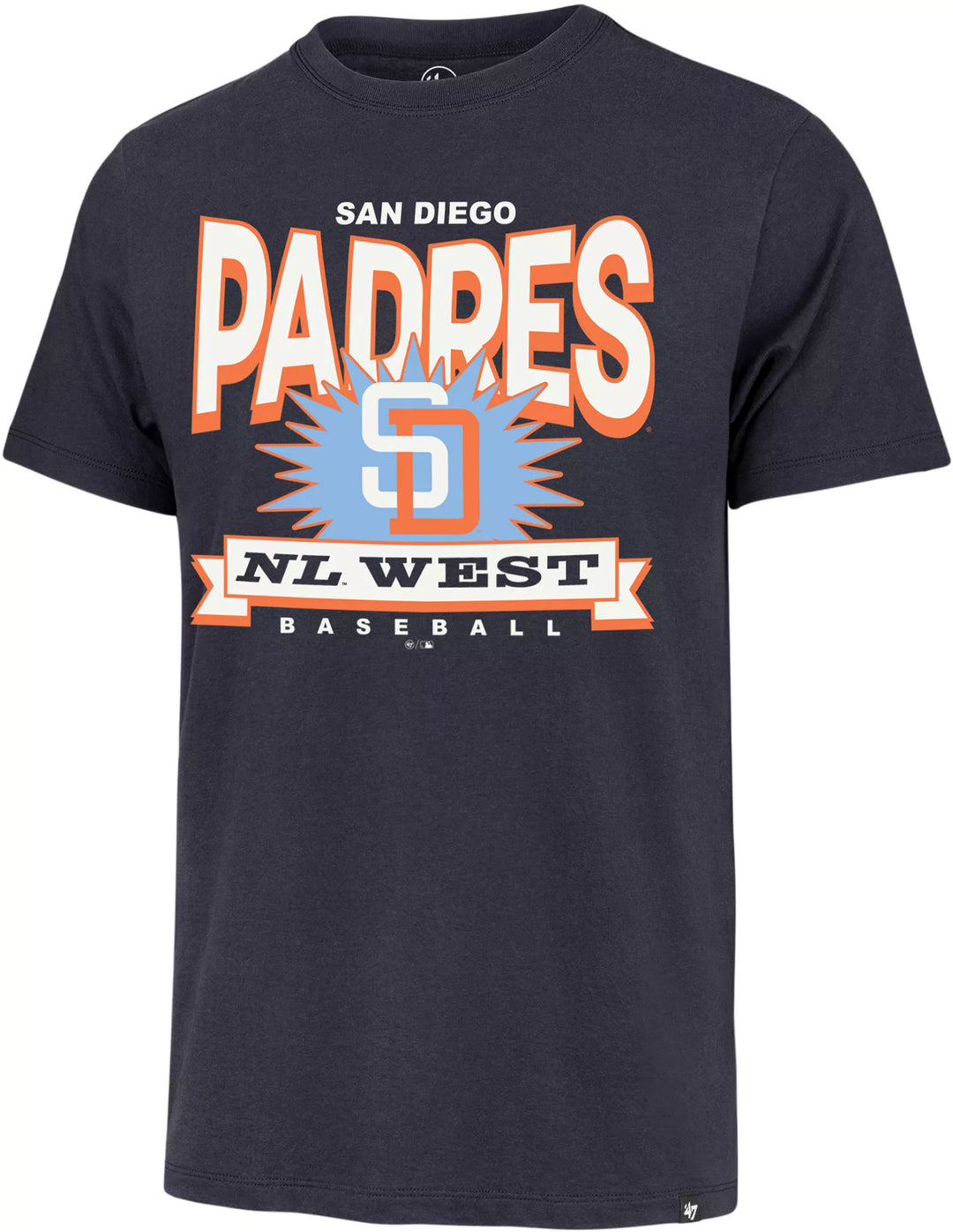San Diego Padres 47 Brand Cooperstown Twelve Six Franklin T-Shirt — Atlas Blue