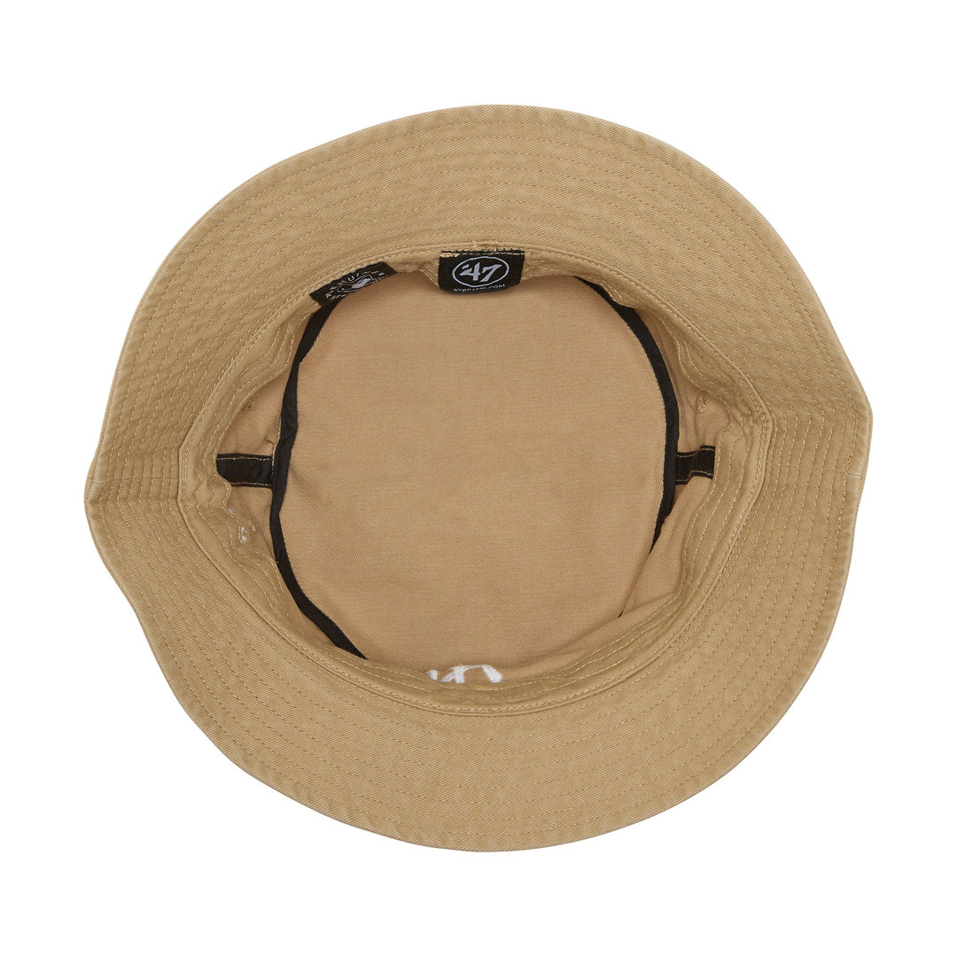 New York Yankees '47 khaki bucket hat — interior