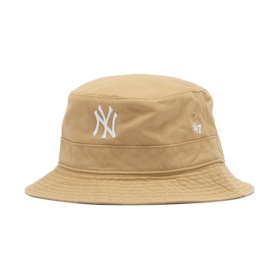 New York Yankees '47 khaki bucket hat — front