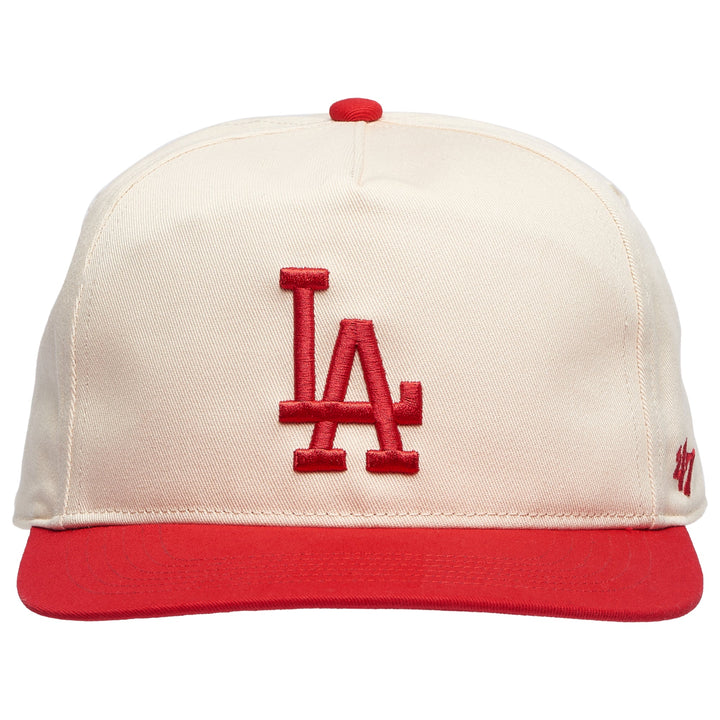 Los Angeles Dodgers 47 Brand Two-Tone Hitch Hat — Natural/Red — gallery angle 2