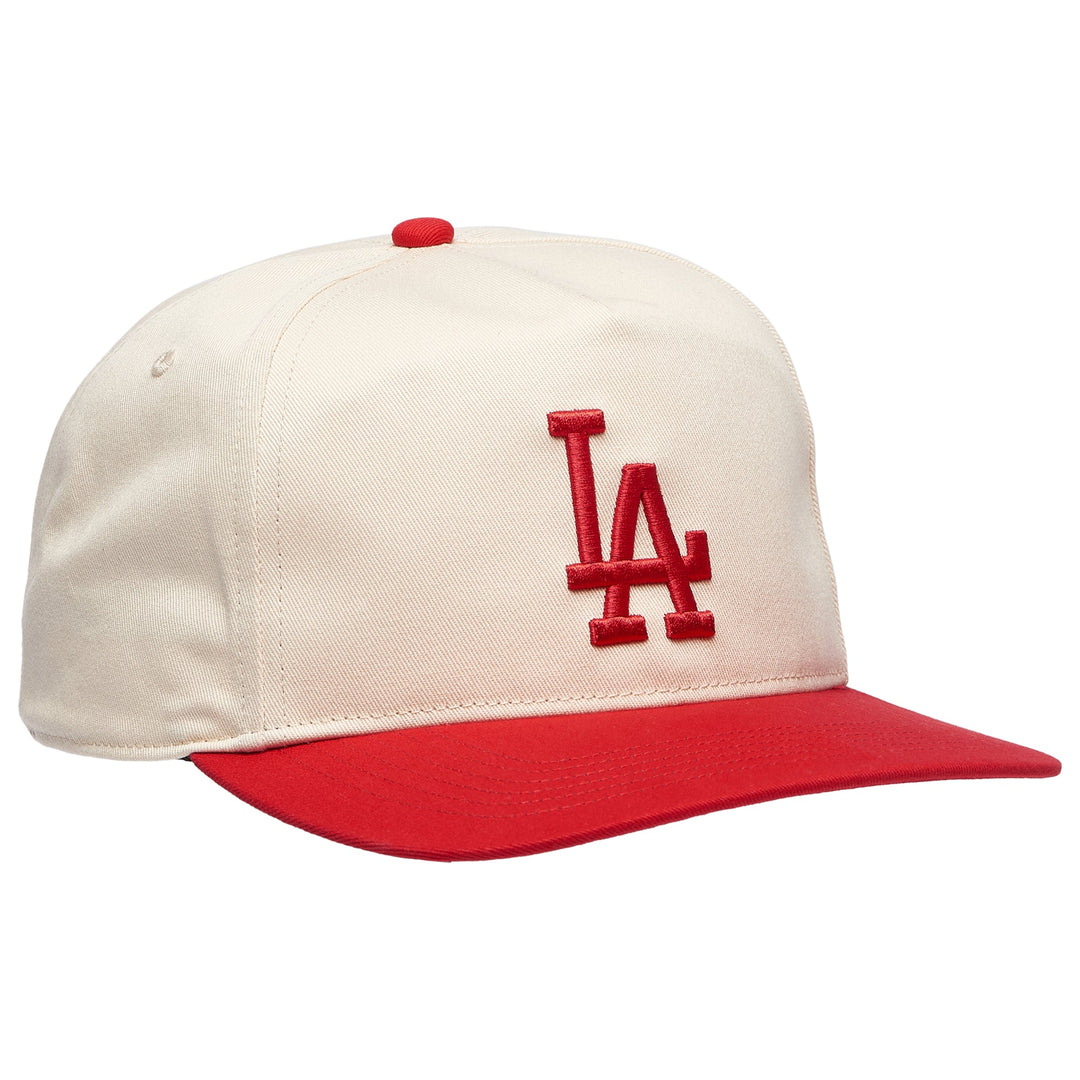 Los Angeles Dodgers 47 Brand Two-Tone Hitch Hat — Natural/Red — gallery angle 3