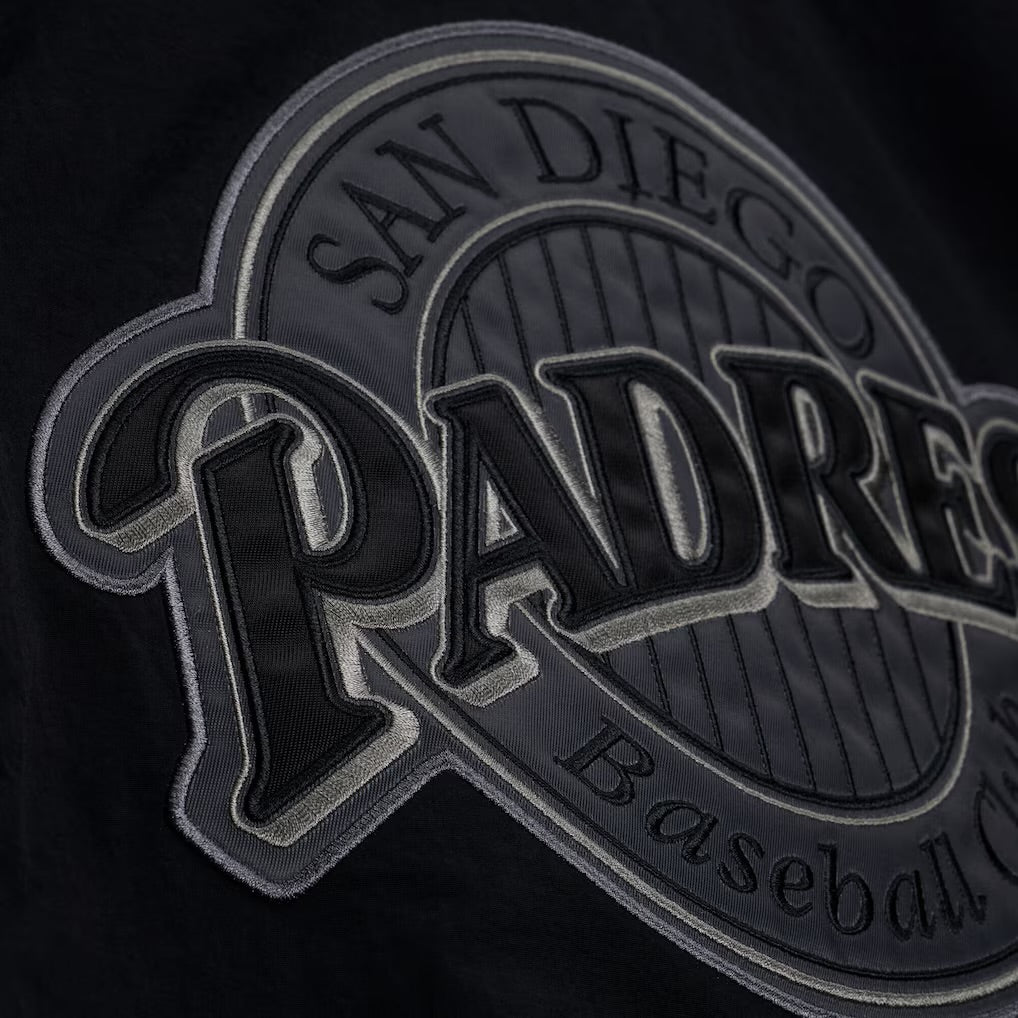 San Diego Padres Cooperstown Vintage Pullover Phantom Black