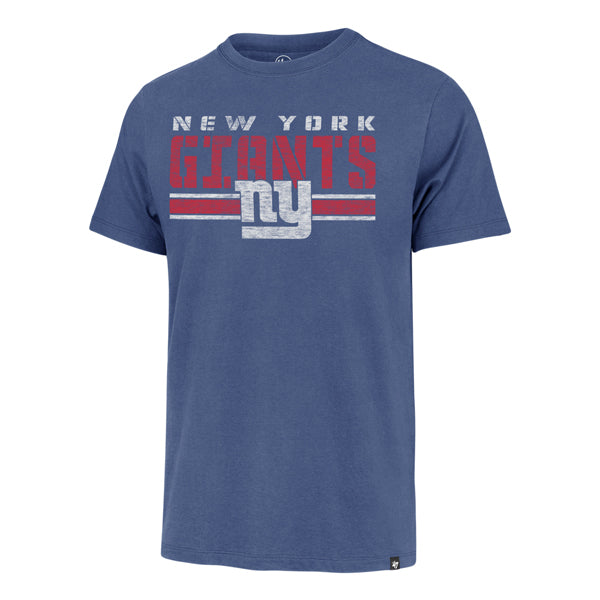 New York Giants 47 Brand Cadet Blue Stripe Thru Franklin Tee Mens Cadet Blue