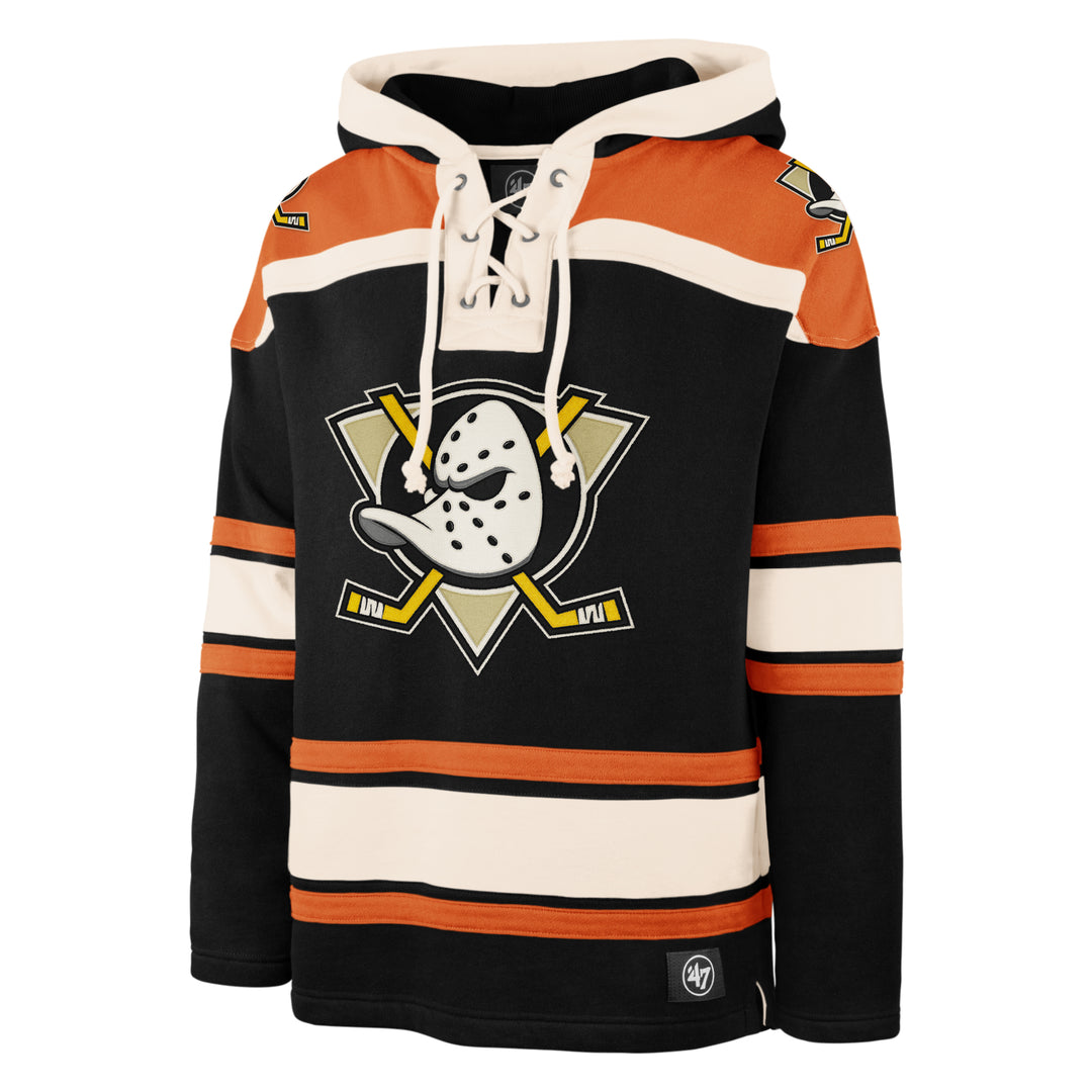 Anaheim Ducks 47 Brand Superior Lacer Hoodie Black