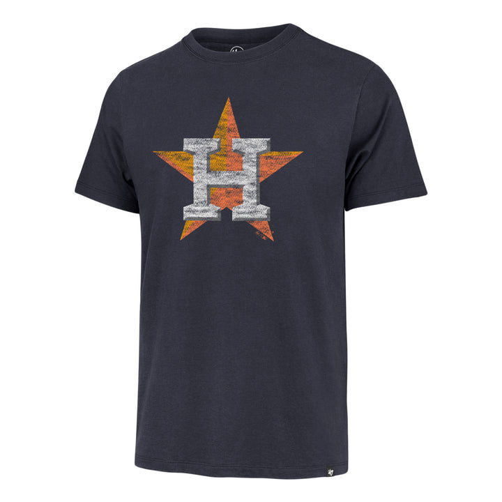 Houston Astros 47 Brand Atlas Blue Premier Franklin Tee Men Atlas Blue