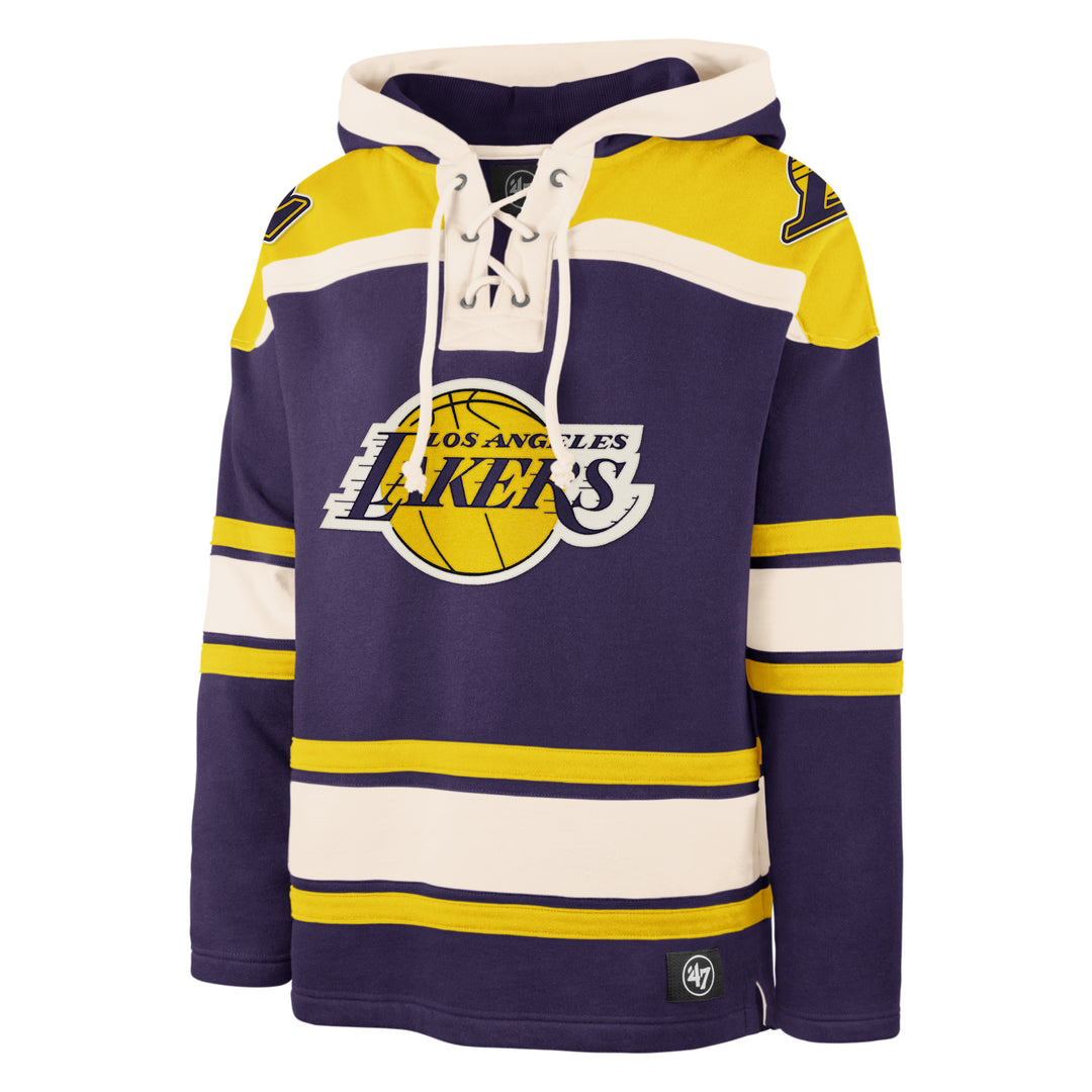 Los Angeles Lakers 47 Brand Purple Superior Lacer Hood Mens Purple