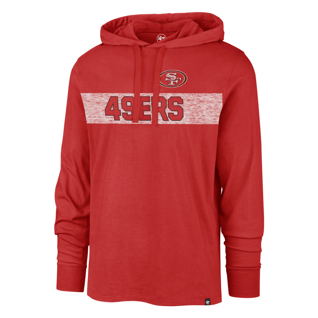 San Francisco 49Ers 47 Brand Racer Red Field Franklin Hood Men Racer Red