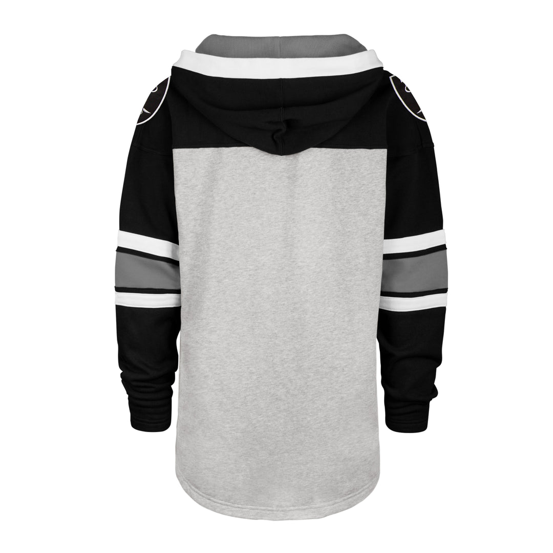 Las Vegas Raiders 47 Brand Relay Grey Gridiron Lace Up Hood Men Relay Grey