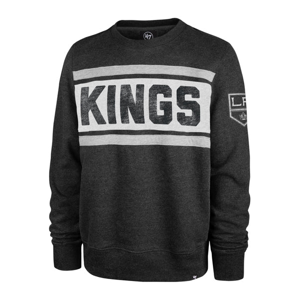 Los Angeles Kings 47 Brand Flint Black Bypass Tribeca Crew Men Flint Black
