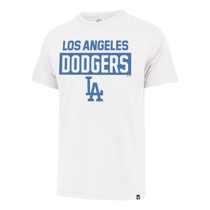 Los Angeles Dodgers 47 Brand White Wash Framework Franklin Tee Men White Wash