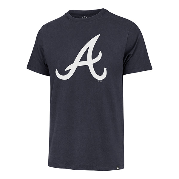 Atlanta Braves 47 Brand Atlas Blue Imprint Franklin Tee Men Atlas Blue