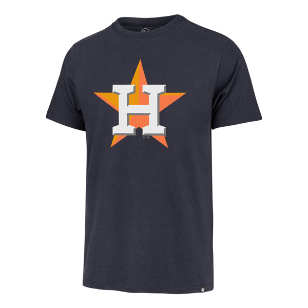 Houston Astros 47 Brand Atlas Blue Imprint Franklin Tee Men Atlas Blue