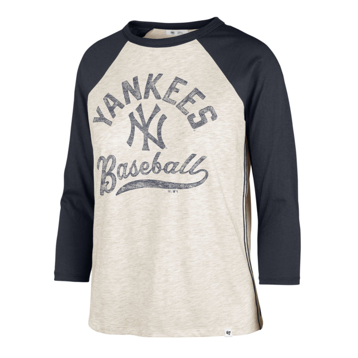 New York Yankees 47 Brand Oatmeal Retro Daze Ava Raglan Wmn Oatmeal