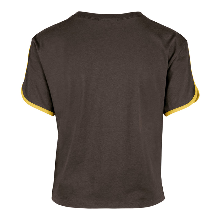 San Diego Padres 47 Brand Espresso Prmr Wrdmrk Dolphin Hem Crop W Espresso