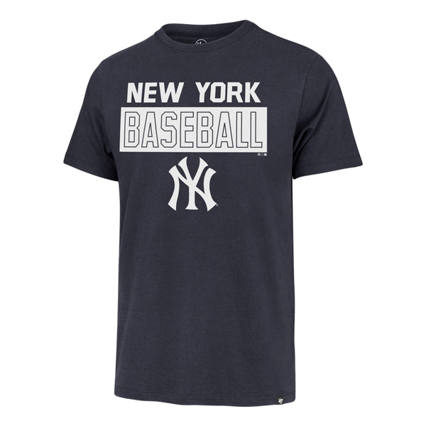 New York Yankees 47 Brand Atlas Blue Framework Franklin Tee Men Atlas Blue