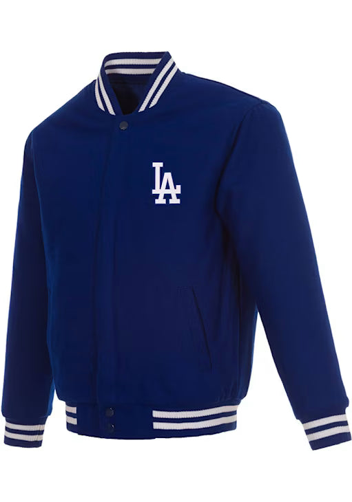 Los Angeles Dodgers JH Design Reversible Wool Full-Snap Jacket - Royal