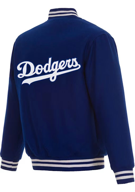Los Angeles Dodgers JH Design Reversible Wool Full-Snap Jacket - Royal