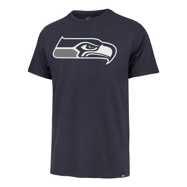 Seattle Seahawks 47 Brand Atlas Blue Imprint Franklin Tee Men Atlas Blue
