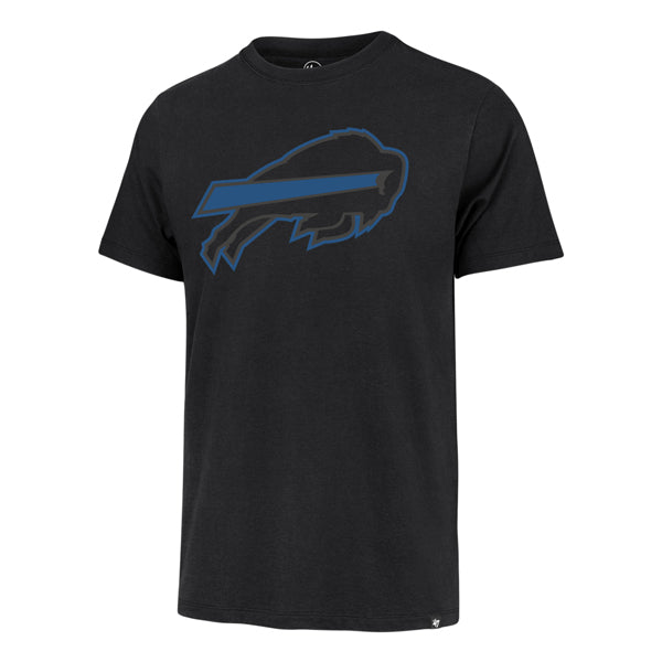 Buffalo Bills 47 Brand Flint Black Pop Imprint Franklin Tee Men Flint Black