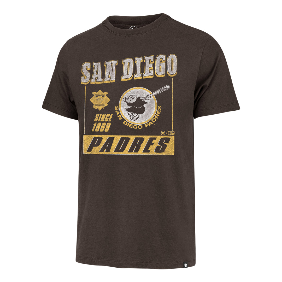 San Diego Padres 47 Brand Cooperstown Espresso Outlast Franklin Tee Men Espresso